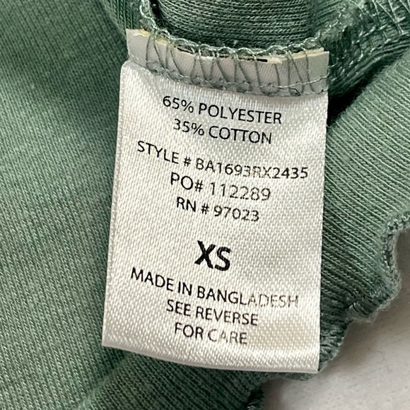 REBELLIOUS ONE Mushroom Groovy Y2K Juniors Crewneck Lettuce Hem Baby Tee Size XS - Picture 7 of 10